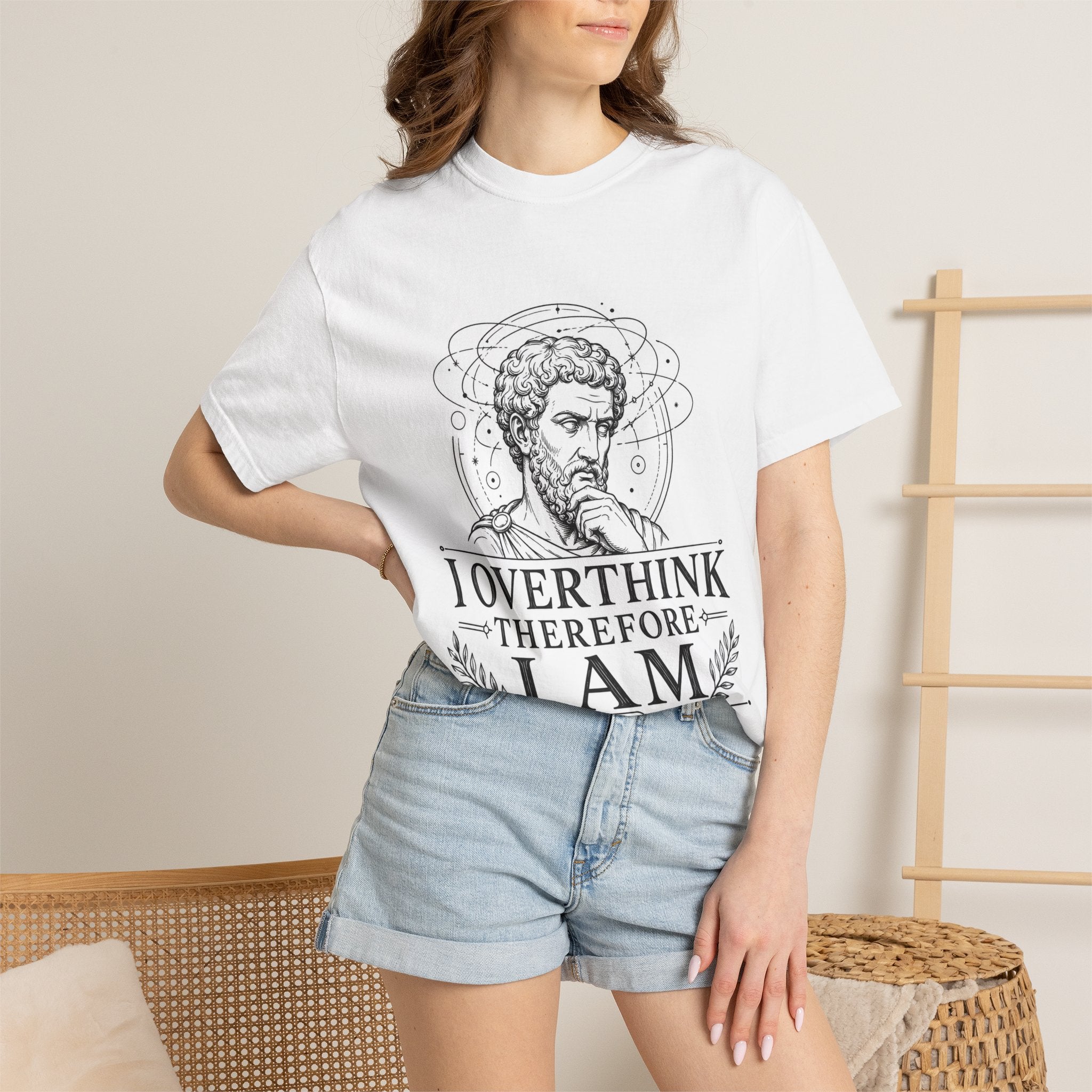 T-Shirt — "I overthink therefore I am"